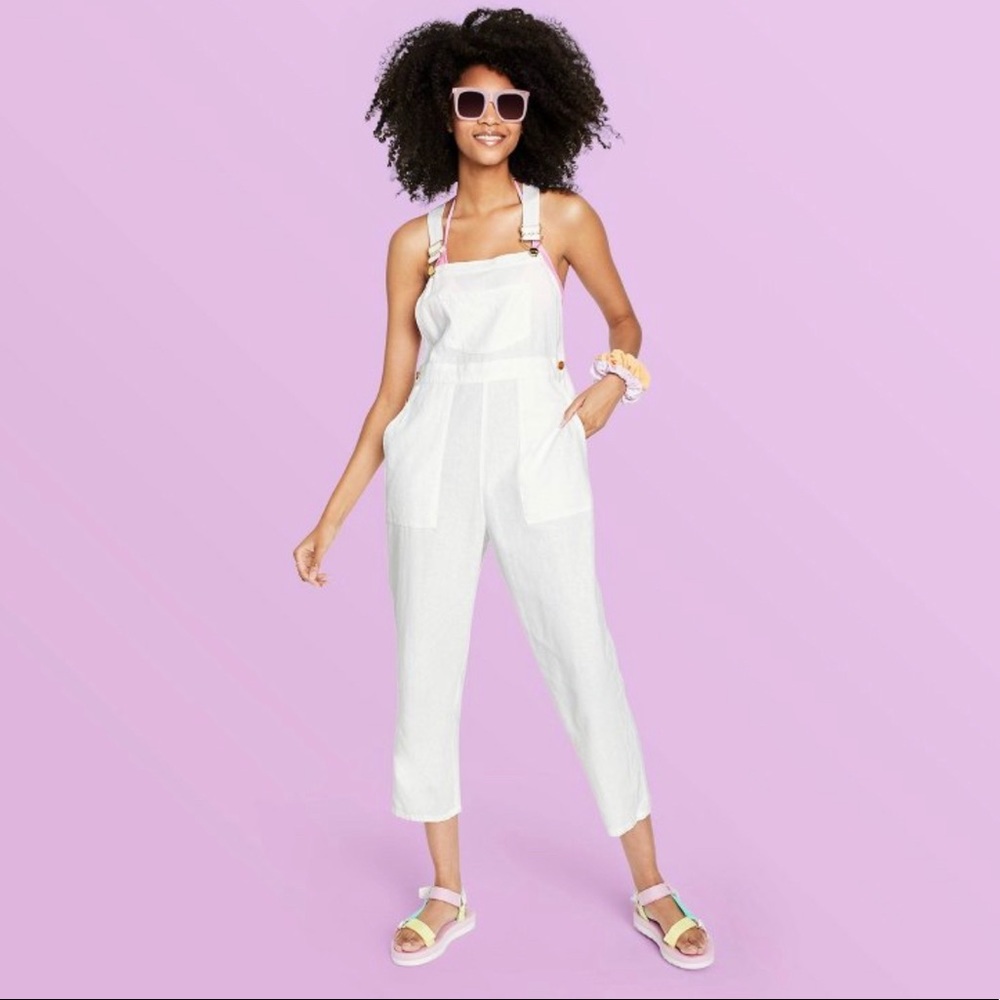Stoney Clover Lane x Target White Overalls NWT rare HTF